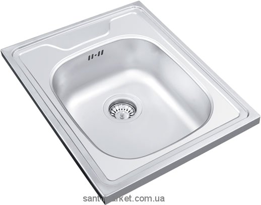 Мийка для кухні прямокутна Ukinox Standart накладна нержавіюча сталь хром STM 500 600 _ \ GT 6C
