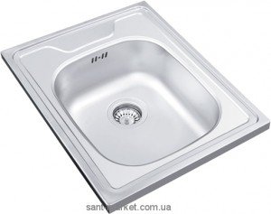 Мийка для кухні прямокутна Ukinox Standart накладна нержавіюча сталь хром STM 500 600 _ \ GT 6C