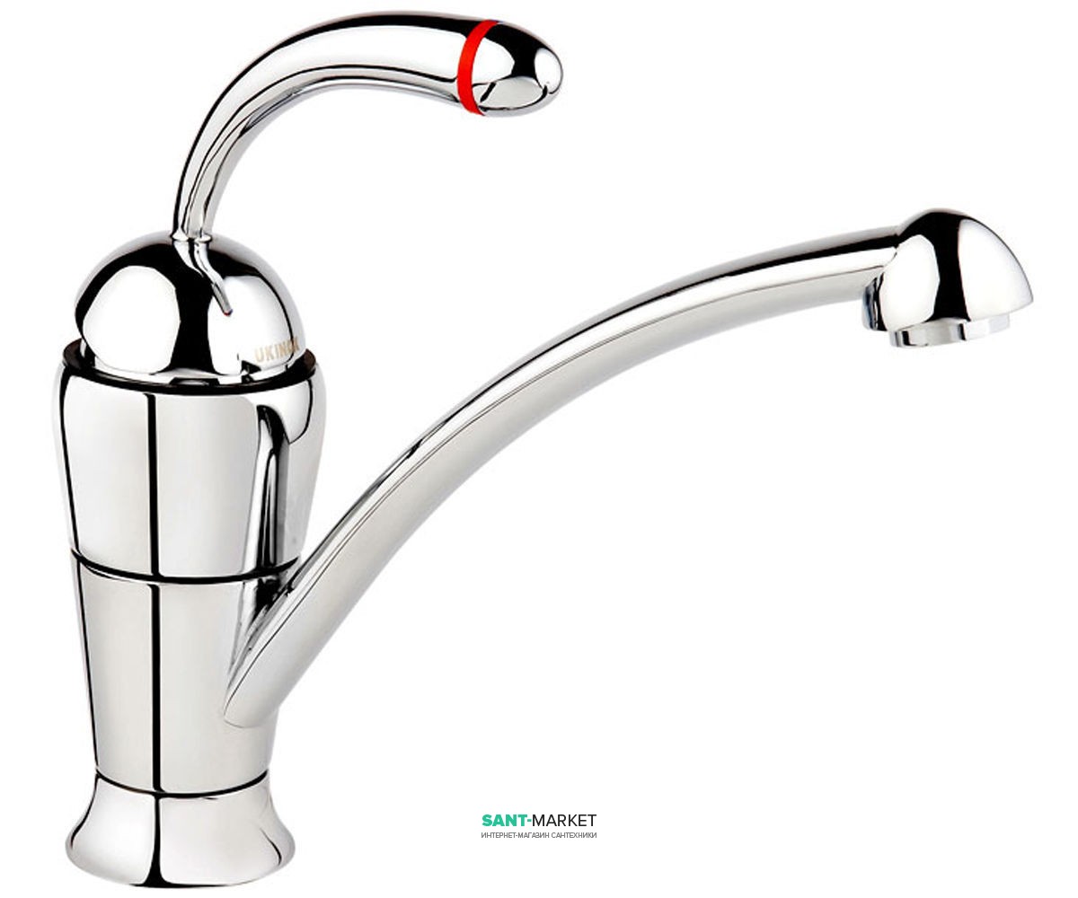 Змішувач для кухні Ukinox змішувач ретростиль 11128 CR