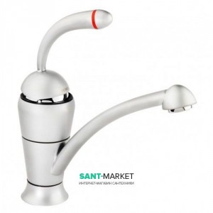 Cмеситель для кухни Ukinox однорычажный ретростиль матовый хром 11128 STCR