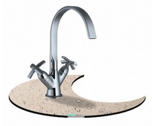 Змішувач для кухні Ukinox змішувач ретростиль нержавіюча сталь 3201 ST