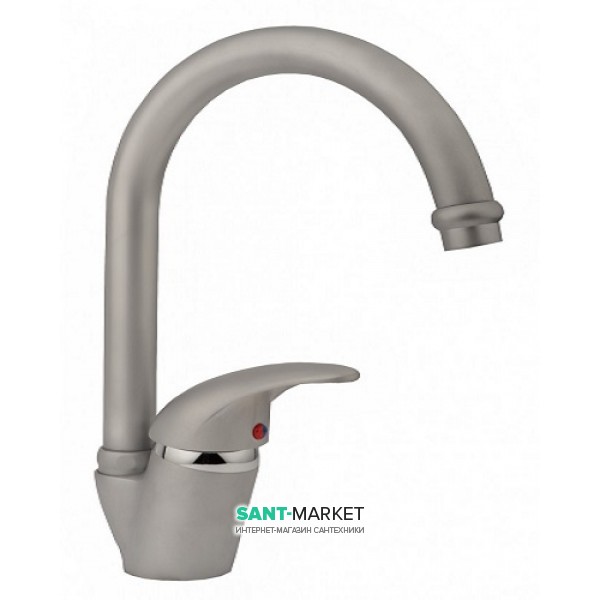 Смеситель для кухни Ukinox однорычажный матовый хром 41116 STCR