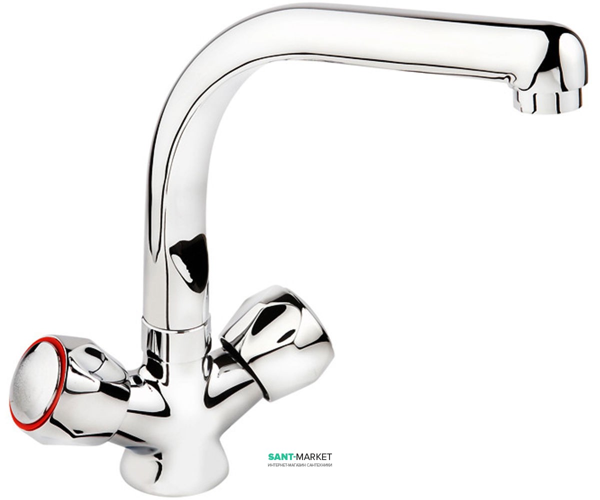 Змішувач для кухні Ukinox двухвентильний 42133-98 CR