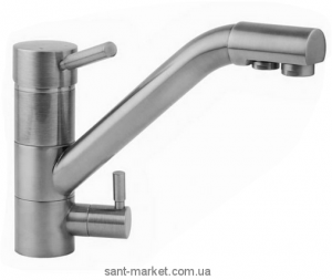 Змішувач для кухні під фільтр Ukinox змішувач матовий хром UM 1391 STCR