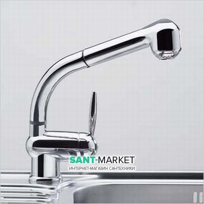 Смеситель для кухни с выдвижной лейкой Ukinox Classic однорычажный 41146 СR