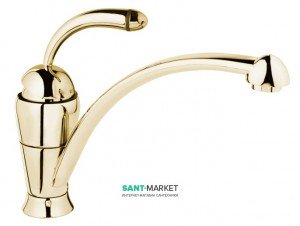 Змішувач для кухні Ukinox змішувач золотий 42128 GB