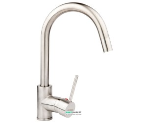 Змішувач для кухні Ukinox змішувач нержавіюча сталь 7006 SS