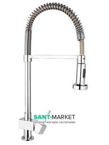 Змішувач для кухні з висувною лійкою Ukinox змішувач на гнучкій пружині 7725