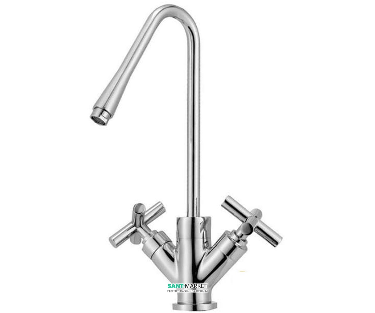 Змішувач для кухні Ukinox двухвентильний ретростиль 7752