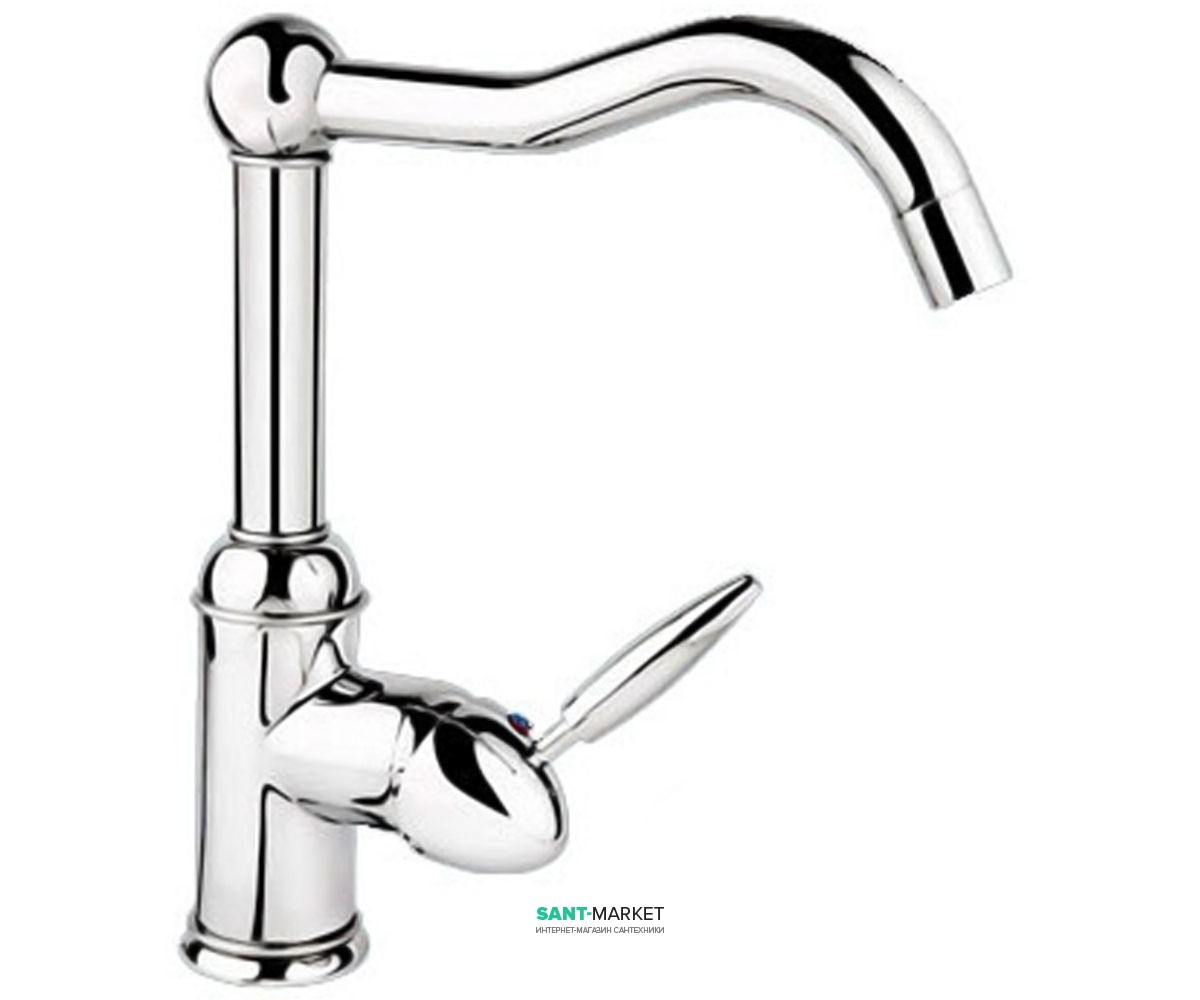 Змішувач для кухні Ukinox змішувач ретростиль 7781 CR