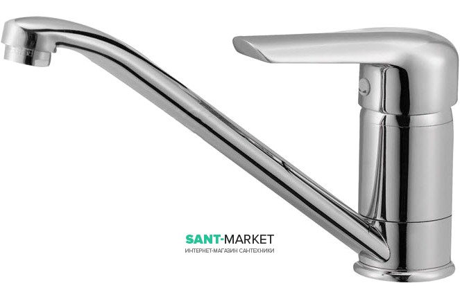 Смеситель для кухни Ukinox однорычажный матовый хром 7842 STCR