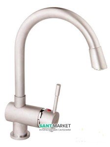 Смеситель для кухни Ukinox однорычажный нержавеющая сталь 7007 SS