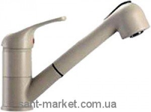 Змішувач для кухні з висувною лійкою Ukinox змішувач бежевий 7784 SB