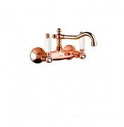 Смеситель двухвентильный со Сваровски Fiore Margot Coloniale-Sky бронза 03064300 Old Bronze