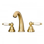 Змішувач для раковини Двохважеля з донним клапаном Fiore Margot Coloniale-Sky бронза 03062800 Old Bronze