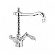 Змішувач для кухні Fiore Margot Gioielli Двохважеля ретростиль 08062501 Chrome