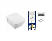 Унитаз подвесной Villeroy&Boch Omnia Architectura 5685H101+9M58S101 + Комплект 3 в 1 Geberit Duofix 458.121.21.1