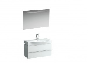 Laufen тумба 4012520754631 + умывальник 8127020001041 + зеркало 4472519961441