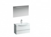 Laufen тумба 4012520754631 + умывальник 8127020001041 + зеркало 4472519961441