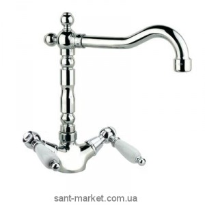 Змішувач для кухні Fiore Margot Coloniale-Sky Двохважеля ретростиль 03064101 Old Bronze