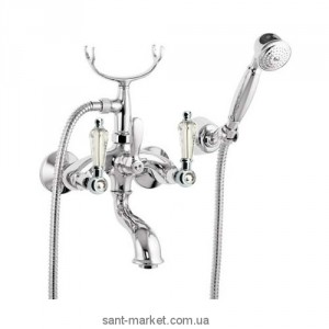 Змішувач двохвентильний зі Сваровські з душем Fiore Margot Gioielli-Sky хром 09061000 Chrome