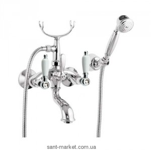 Смеситель двухвентильный со Сваровски с душем Fiore Margot Gioielli-Sky хром 03061000 Chrome