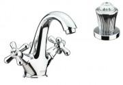 Змішувач для раковини з донним клапаном з Сваровскі Fiore Margot Venere-Sky хром 12062301 Chrome