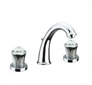 Смеситель для раковины с донным клапаном со Сваровски Fiore Margot Venere-Sky хром 12062800 Chrome