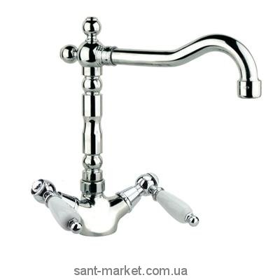 Смеситель для кухни Fiore Margot Coloniale-Sky двухрычажный ретростиль 03064101 Old Bronze