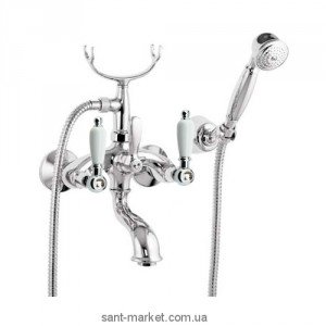 Смеситель двухвентильный со Сваровски с душем Fiore Margot Gioielli-Sky хром 03061000 Chrome