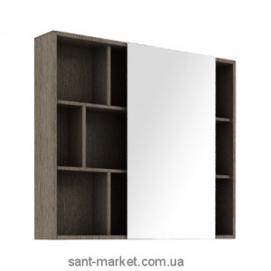 Kolo DOMINO PREMIUM шкафчик боковой  высокий с зеркалом 90 x 80 x 17 5 см  орех 88392000