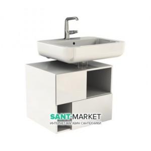 Тумба под раковину Kolo Domino Premium правая подвесная 60х47.7х50 белый глянец 89363000