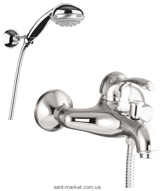 Смеситель однорычажный для ванны с душем Fiore коллекция Jafar хром 47CR5100 Chrome