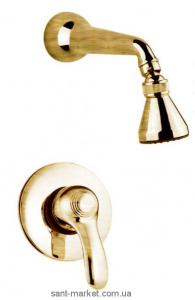 Смеситель для душа встраиваемый Fiore коллекция Jafar с душевым набором бронза 47CR5131 Old Bronze