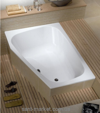 Ванна стальная встраиваемая Kaldewei Plaza Duo асимметричная 180x120 с покрытием easy-clean right 237000013001