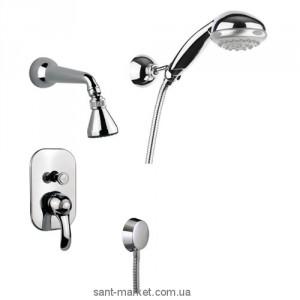 Змішувач одинважільний прихований (вбудований) з душем Fiore колекція Jafar хром 47CR5135 Chrome