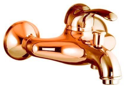 Змішувач одинважільний для ванни з коротким виливом Fiore колекція Jafar бронза 47CR5101 Old Bronze