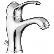 Смеситель для раковины однорычажный с донным клапаном со Сваровски Fiore Jafar Sky хром 84CR5221 Chrome