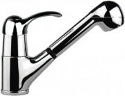 Смеситель для кухни с выдвижной лейкой Fiore Jafar однорычажный ретростиль 47CR4010 Chrome