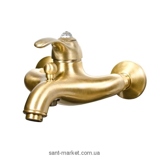 Змішувач одинважільний з Сваровскі з коротким виливом Fiore Jafar Sky бронза 84CR5101 Old Bronze