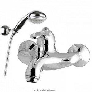 Смеситель однорычажный для ванны с душем со Сваровски Fiore коллекция Jafar Sky хром 84CR5100 Chrome