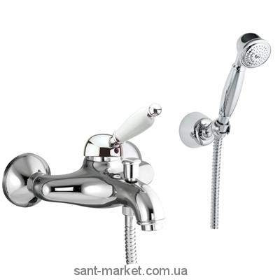 Змішувач одинважільний для ванни з душем Fiore колекція Jafar Imperial хром 83CR5103 Chrome