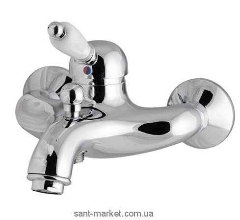 Змішувач одинважільний для ванни з коротким виливом Fiore Jafar Imperial хром 83CR5101 Chrome