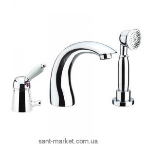 Смеситель однорычажный на борт ванны с душем Fiore коллекция Imperial хром 83CR5105 Chrome
