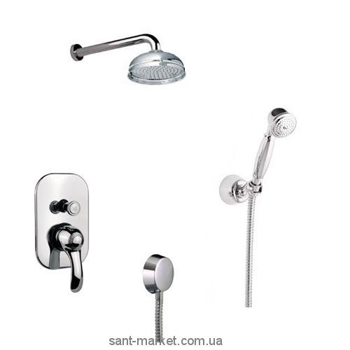 Fiore Jaffar Imperial Змішувач прихованого монтажу для душу з душем 83CR5138 Chrome