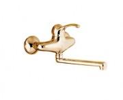 Смеситель однорычажный для ванны с длинным изливом Fiore коллекция Jafar бронза 47CR5420 Old Bronze