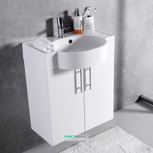 Тумба подвесная Буль-Буль Ibiza 607x315x724 с раковиной Comfort 612C искусственный камень белый 12606012200