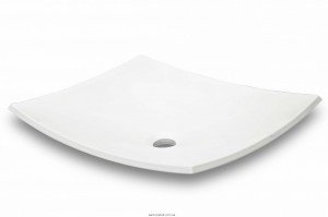 Раковина для ванної накладна Буль-Буль колекція Natura біла 0105101