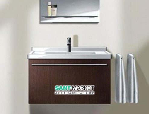 Тумба под раковину DURAVIT X-Large подвесная 80х47х44.8 венге 6057-28