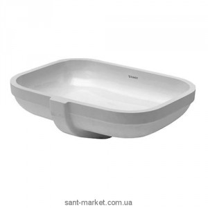 Раковина для ванной встраиваемая Duravit коллекция Happy D.2 белая 0457480000